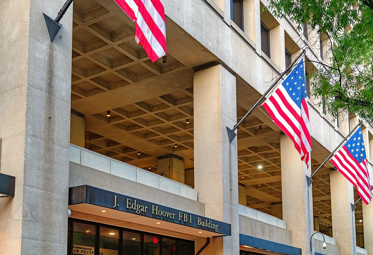 The J. Edgar Hoover Building, FBI headquarters, in Washington, D.C.
