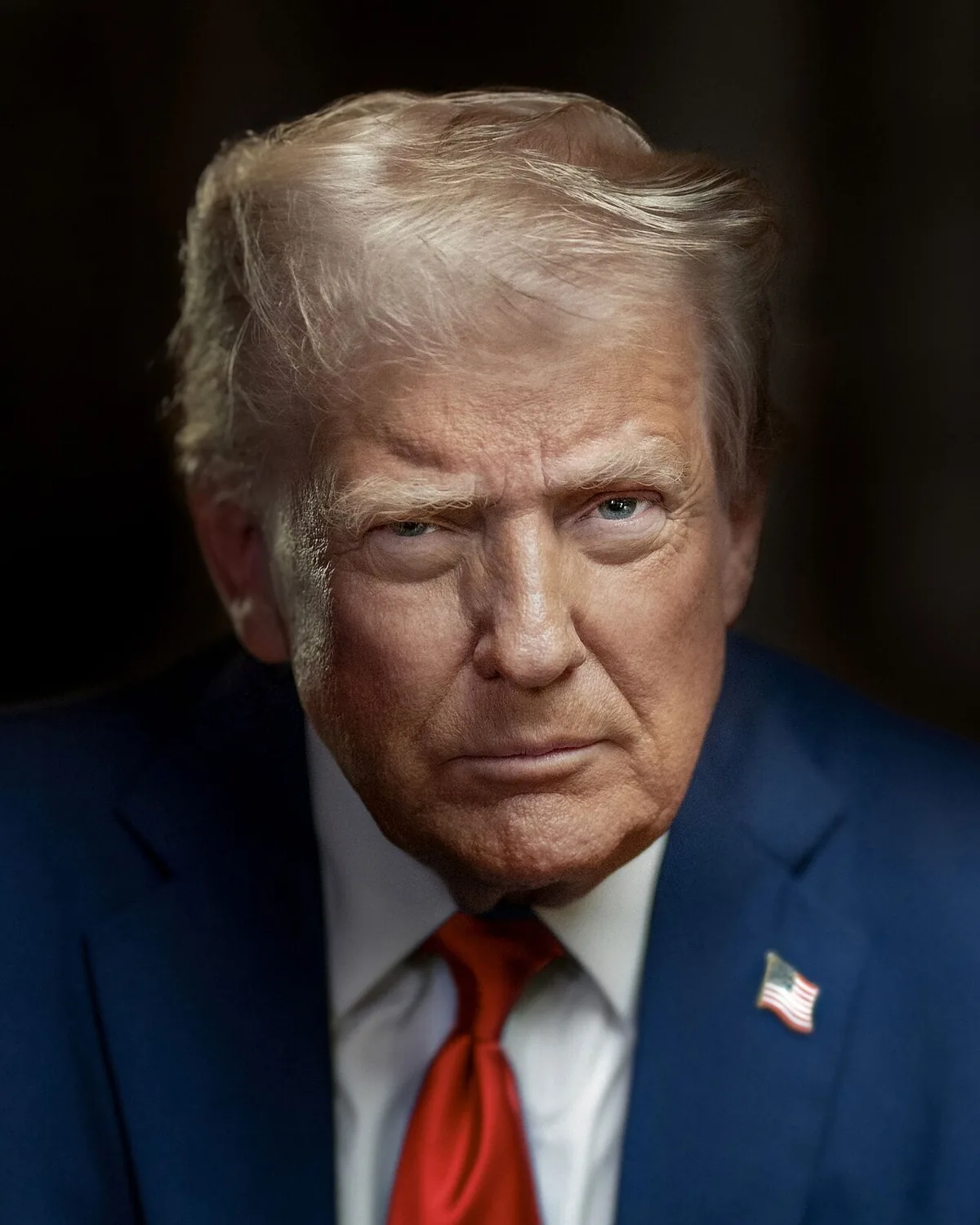 Official presidential portrait of President Donald J. Trump, 2025