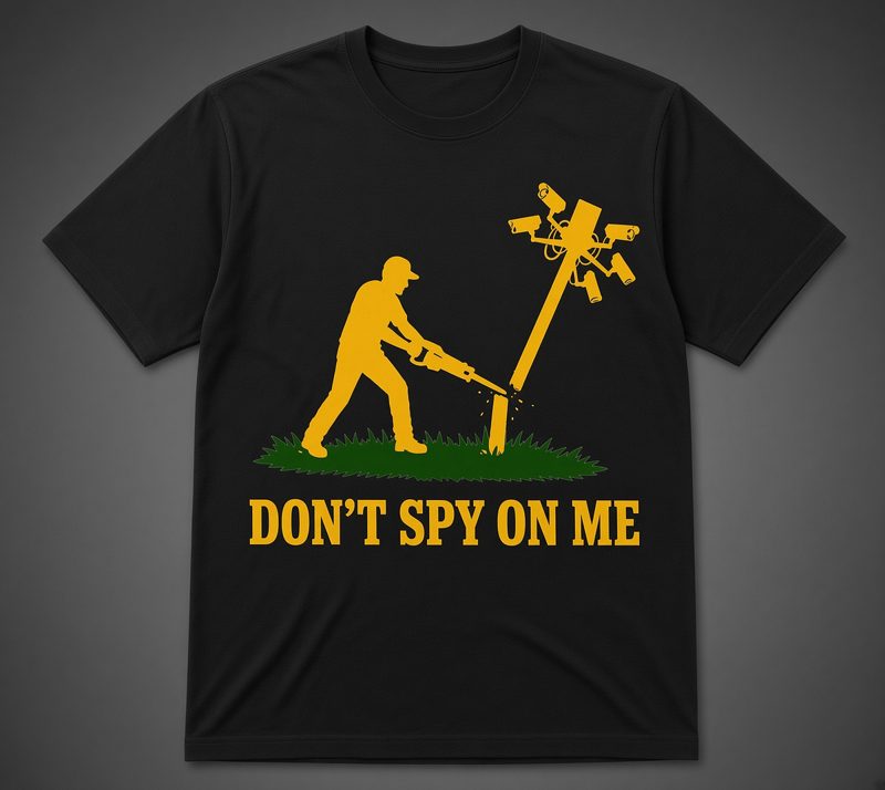 Don't Spy On Me Flock T-Shirt